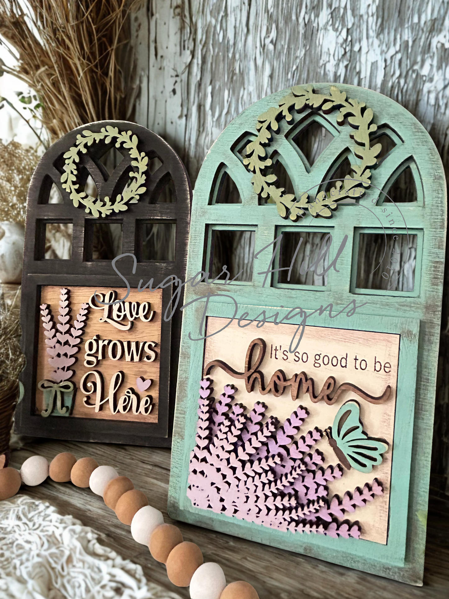 Farmhouse Arch Shelf Sitter Base (Interchangeable)