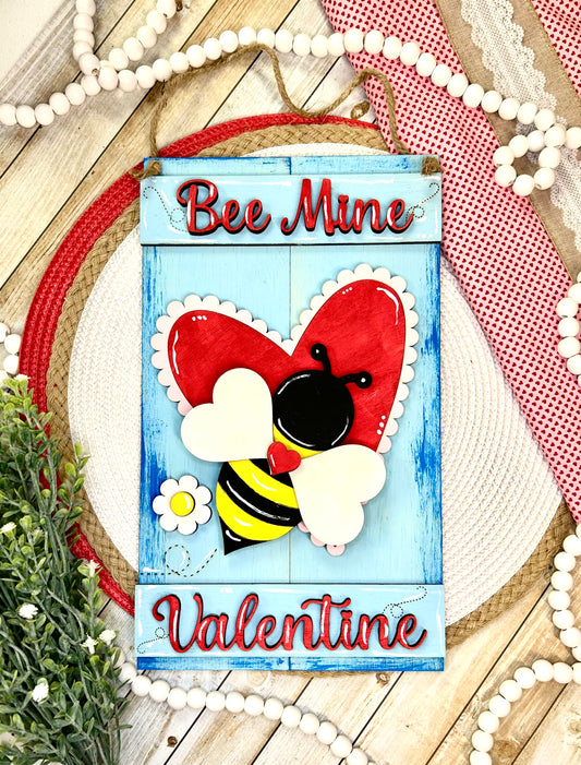 Bee Mine Valentine Sign