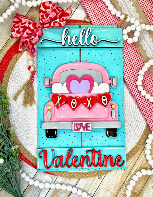 Hello Valentine Sign