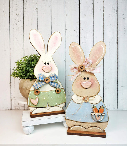 Bunny Patch Shelf Sitters Pair