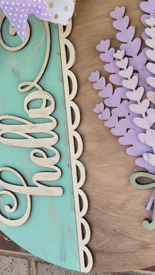 Farm Fresh Lavender Door Hanger